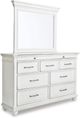 Benchcraft® Kanwyn Whitewash Dresser and Mirror-0