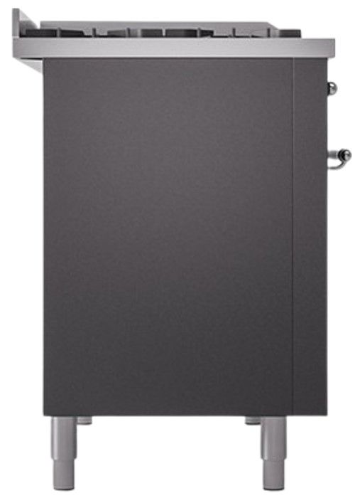 Ilve® Nostalgie II Series 48" Graphite Matte Pro Style Dual Fuel Range-2