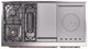 Ilve® Nostalgie II Series 48" Blue Grey Pro Style Dual Fuel Range-3