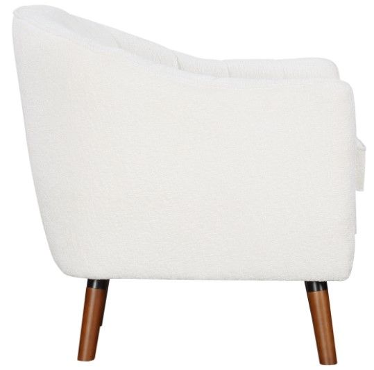 Mazin Furniture Cutler White Accent Chair-2