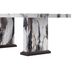 Global Furniture Faux Marble Rectangular Double Pedestal Dining Table-1