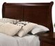 Furniture of America® Louis Philippe Dark Cherry Queen Sleigh Bed-3