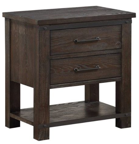 Emerald Home Newton Cocoa Brown Nightstand -0