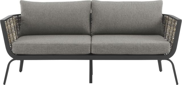 Linon Fitzbee Dark Gray Outdoor Loveseat-0