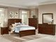 Vaughan-Bassett Transitions Dark Cherry Queen Panel Bed-1