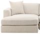 Dovetail Furniture Erica 3-Piece Glendale Taupe Left-Arm Facing Sofa Sectional and Chaise-2