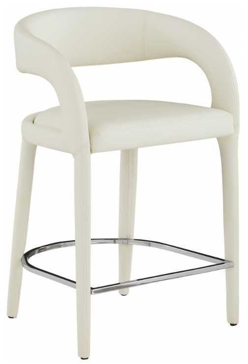 Meridian Furniture Sylvester Cream Counter Stool-0