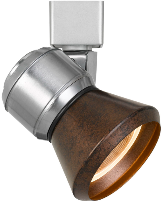 Cal® Lighting & Accessories Brushed Steel/Rust Track Light-1