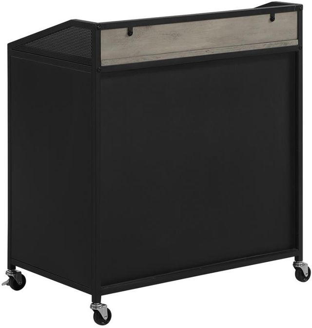 Coaster® Arlette Grey Wash/Sandy Black Wine Cabinet with Wire Mesh Doors-5