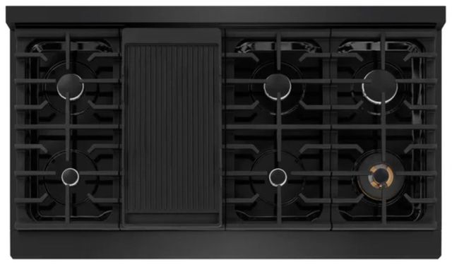 ZLINE Paramount 48" Black Stainless Steel Gas Cooktop-2