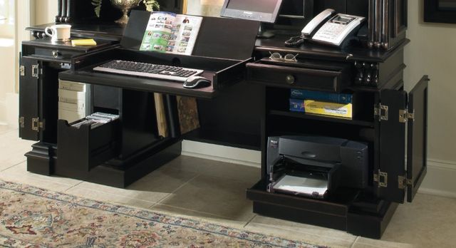 Hooker® Furniture Telluride Black Computer Credenza-3