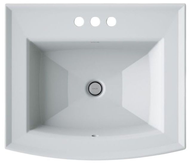 Kohler Archer® Ice Grey 22.75" Centerset Rectangular Drop-In Bathroom Sink-1