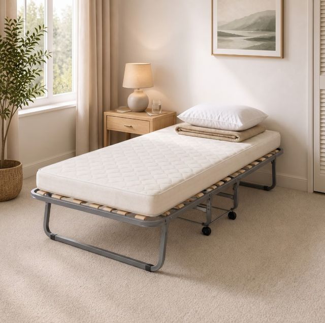 Linon Luxor Folding Bed with Memory Foam Mattress-1