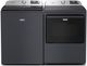 Maytag® Midnight Steel Top Load Washer & Electric Dryer Laundry Pair-0