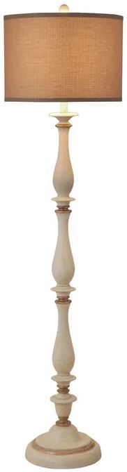 Stylecraft Light Brown/White Floor Lamp-1