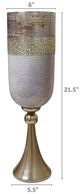 A & B Home Gold/Gray Vase-2