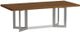 Bassett® Furniture Customizable BenchMade Astor Oak 108" Rectangle Dining Table with Stainless Steel Base-0