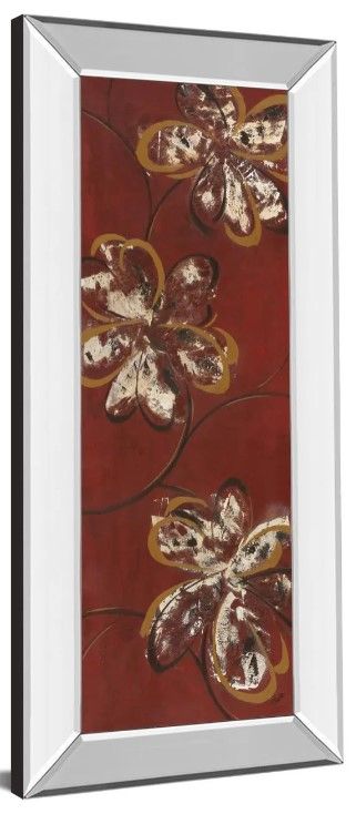 Classy Art Flowers Dancing Il by Katrina Craven Mirror Framed Wall Art-1