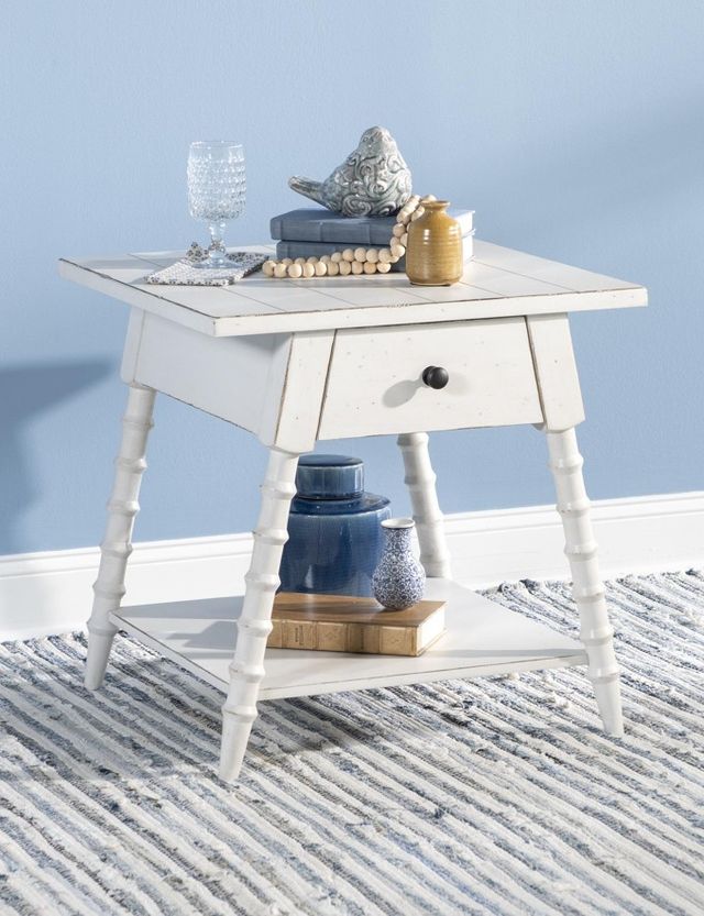 Legacy Classic Vintage Market Picket Fence 1-Drawer End Table-2