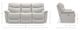 La-Z-Boy® James Charcoal Leather Power Reclining Sofa with Headrest-5
