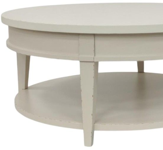 Legacy Classic Reflections Cashmere Round Cocktail Table-1