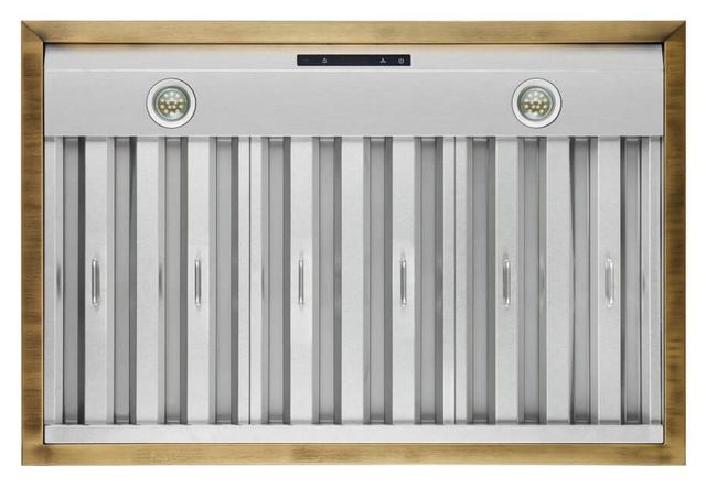 FORNO® Vittorio 36" White Wall Mounted Range Hood-4