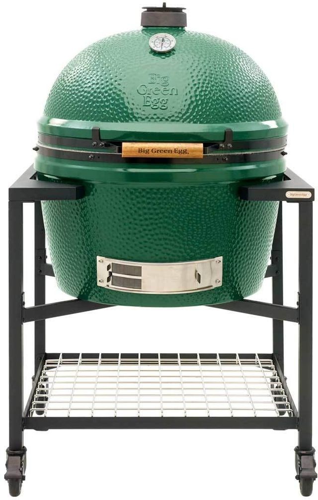 Big Green Egg® 29" Green Ceramic Freestanding Charcoal Grill-2