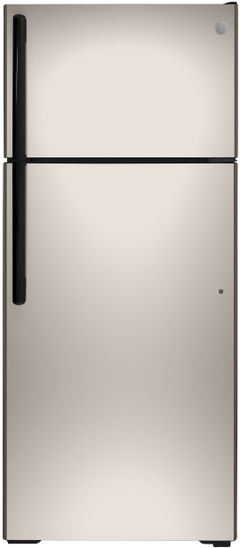 GE® 28 in. 17.5 Cu. Ft. Silver Top Freezer Refrigerator