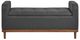 Mazin Furniture Brigitte Dark Gray Lift Top Storage Bench-1