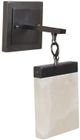 Crestview Collection Aimes Dark Bronze/White Wall Sconce with LED Light-0