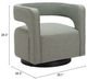 Zuo® Modern Turku Sage Green Swivel Chair-1