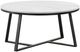 Coaster® Hugo 2-Piece White Occasional Table with Matte Black Base Set-2