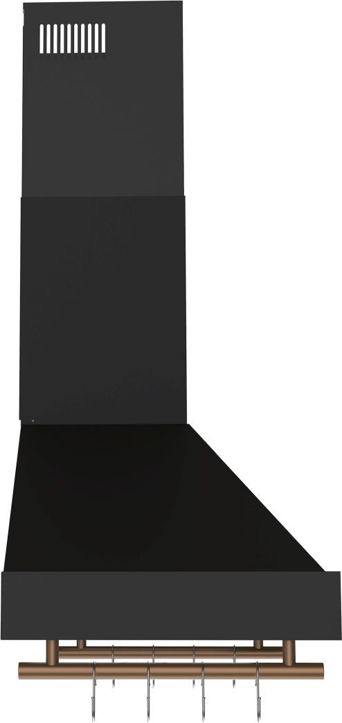 FORNO® Venezia Series Alta Qualita 36" Black Wall Mounted Range Hood  -2
