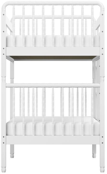 HH2 Home Alva White Twin/Twin Youth Spindle Bunk Bed-2
