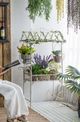 A & B Home White Novelty Pushcart Plant Stand with 2 Baskets-4