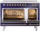 Ilve® Nostalgie II Series 48" Blue Pro Style Induction Range-1