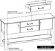 International Furniture Direct Olimpia Natural Sofa Table-2