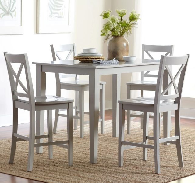 Jofran Inc. Simplicity Dove Gray Counter Dining Table-1