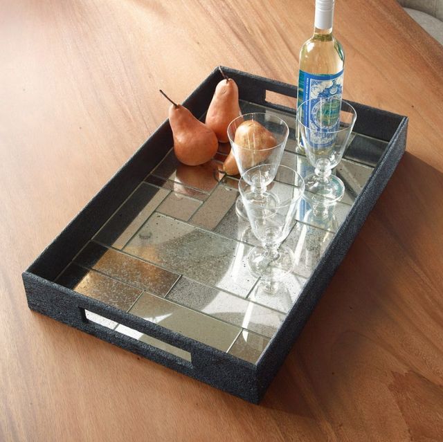 Uttermost® Modern Black Mosaic Tray-1