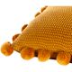 Surya Pomtastic Mustard 20"x20" Toss Pillow with Down Insert-1