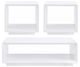 Coaster® Paseo 3-Piece White High Gloss Occasional Table Set-0