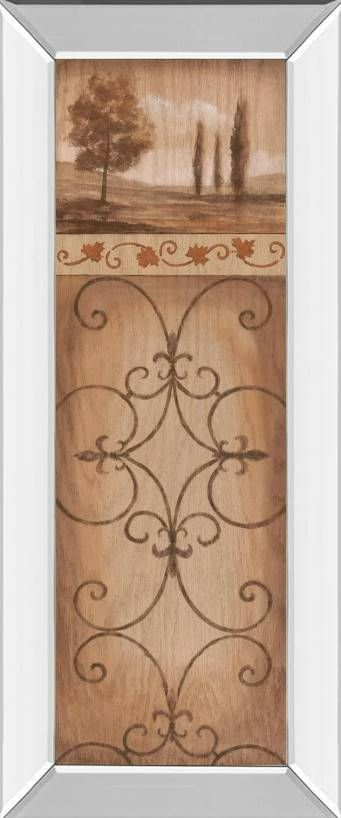Classy Art Iron Landscape II Mirror Framed Wall Art-0