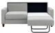 Luonto® Furniture Nico Gray Full Loveseat Sleeper-0