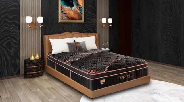 Spring Air® Copper 16.5" Hybrid Firm Quilted Euro Top King Mattress-1