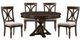 Mazin Furniture Cardano 5 Piece Driftwood Charcoal Dining Set-0