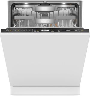 Front view of the Miele 24" Panel Ready Top Control Built In Dishwasher