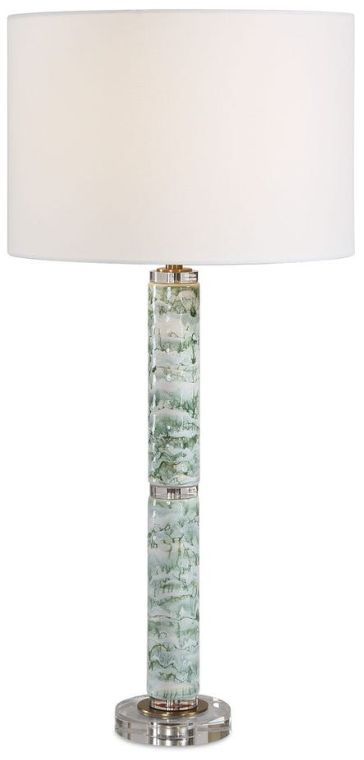 Uttermost® Jameis Blue Green Marbled Table Lamp-4