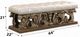 ACME Furniture Constantine Brown/Light Gold Leather Bench-2