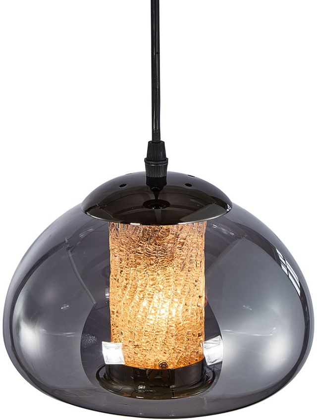 Michael Amini® Ember Black/Gold 1-Light LED Chandelier-4