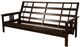Kodiak Furniture Monterey Suede Gray/Espresso Queen Futon with Mattress-1